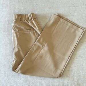 Tan Wide Leg Pants